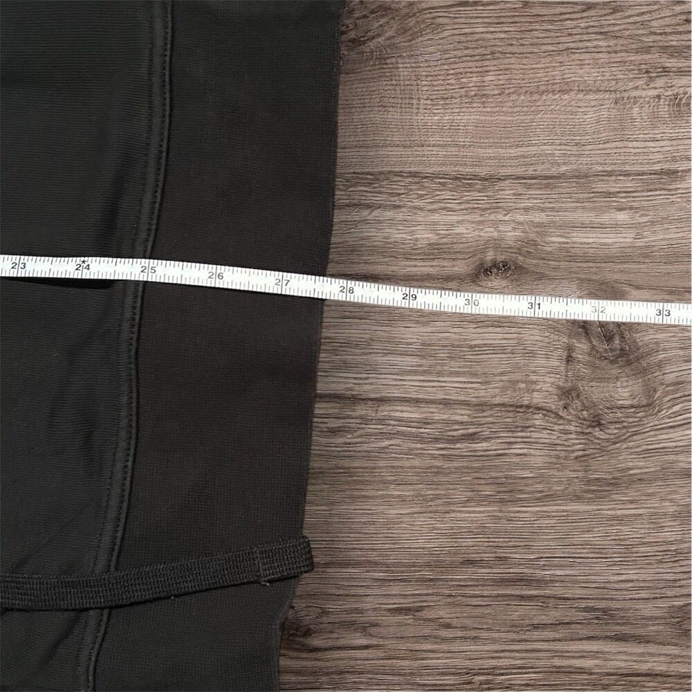 Nike Dri-Fit Long Length Drawstring Waist Mock Black Sweatshirt Women’s Size L - Picture 4 of 5